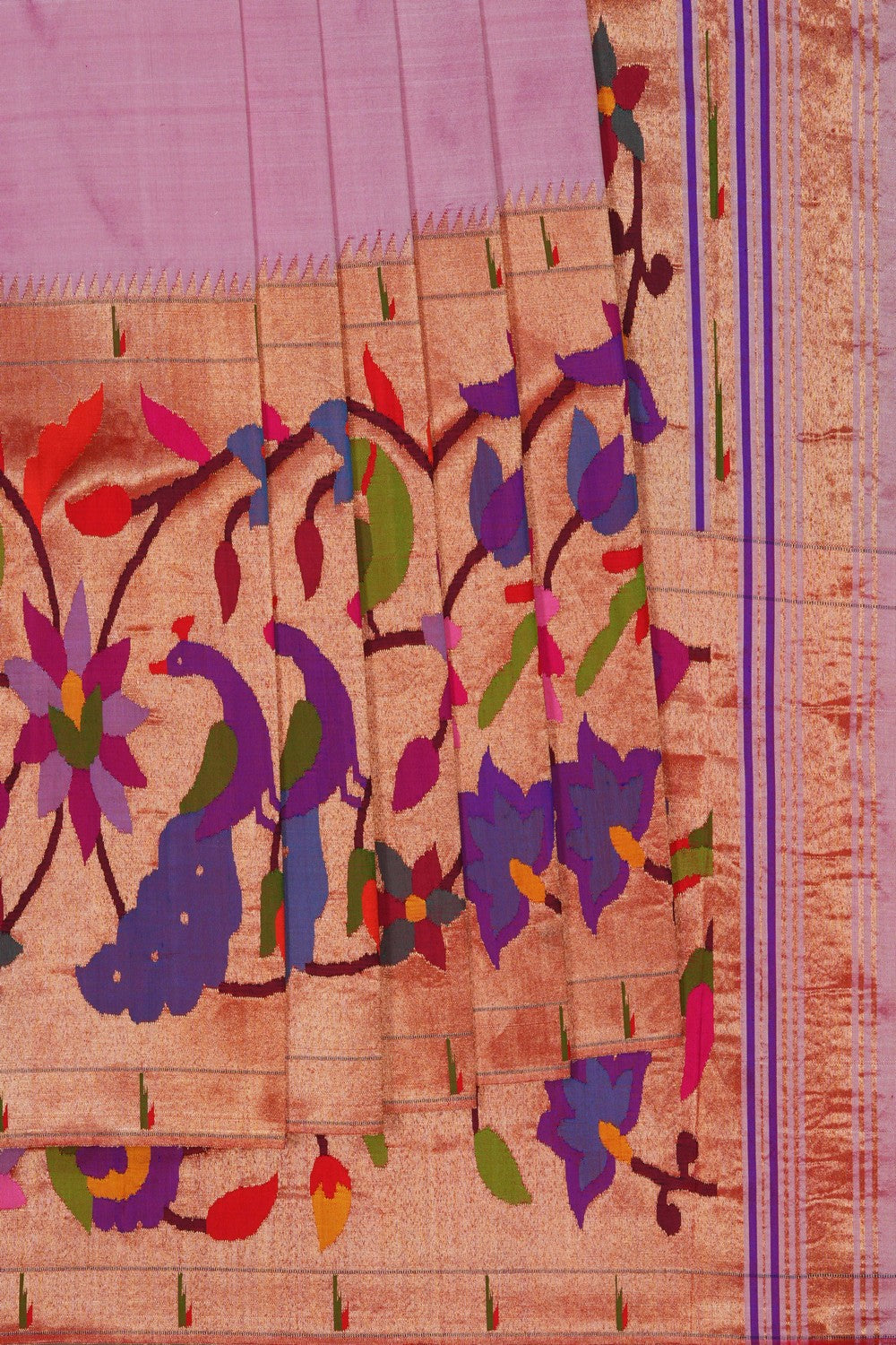 Image of Pink Paithani Silk Saree