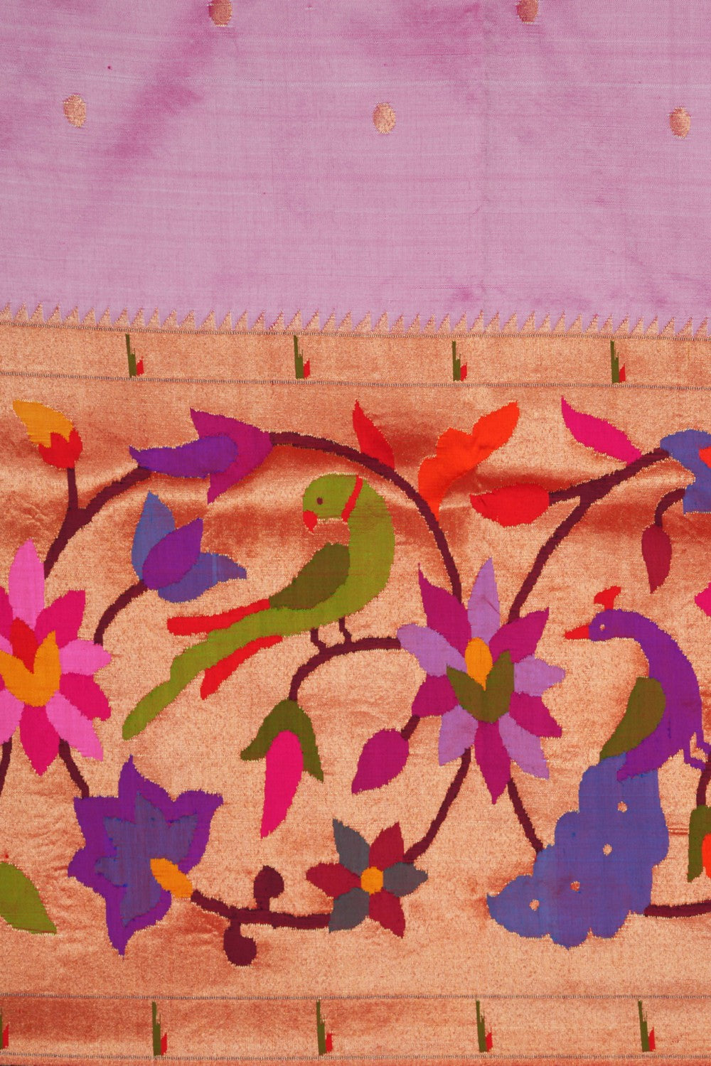 Image of Pink Paithani Silk Saree