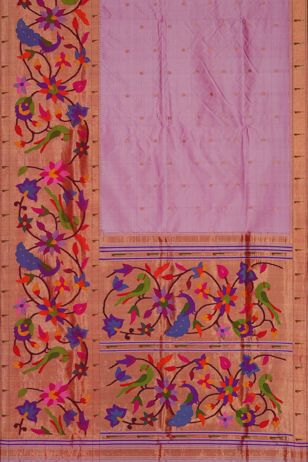Image of Pink Paithani Silk Saree