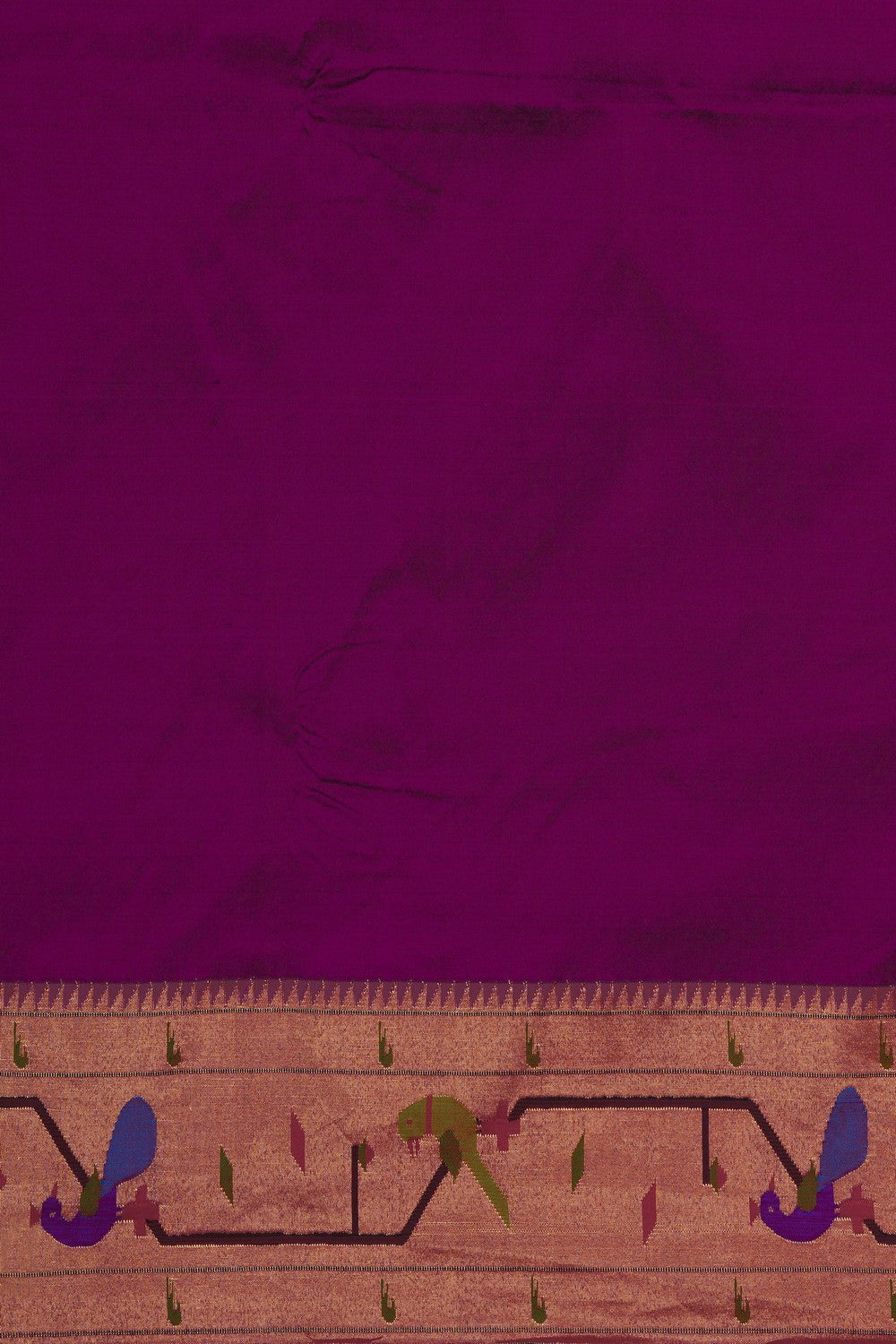 Image of Violet Paithani Silk Saree