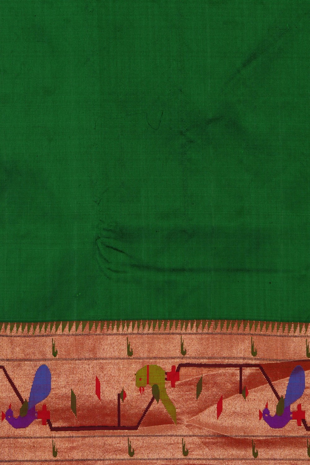 Image of Green Paithani Silk Saree