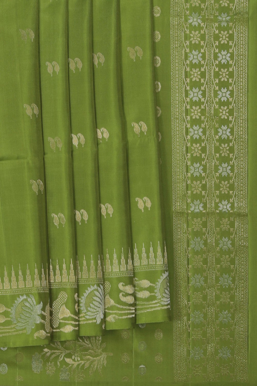 Image of A Green South Silk Saree