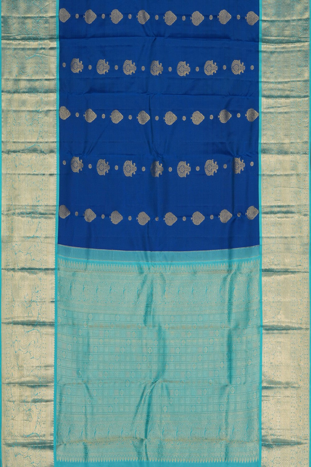 Image of Blue South Silk Saree