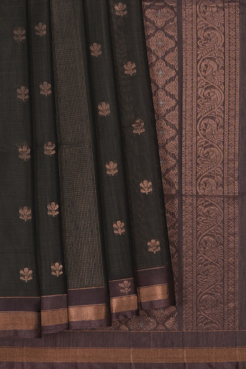 Image of Green South Silk Cotton Saree