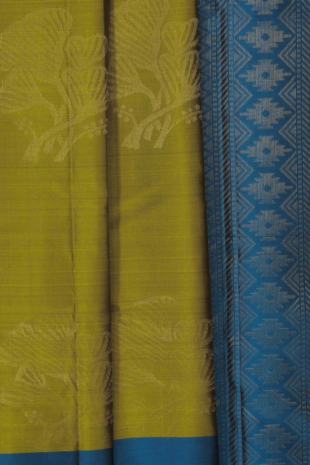 Image of Spring Green South Silk Saree