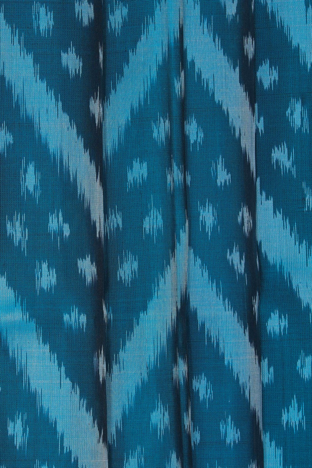 Image of South Silk Ikat Fusion Saree