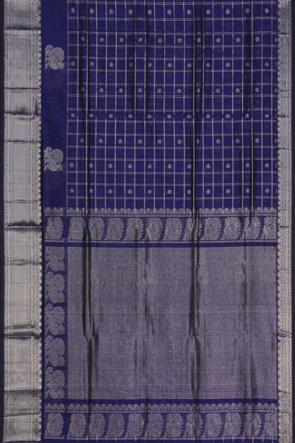 Image of Venkatagiri Silk Cotton Purple Saree