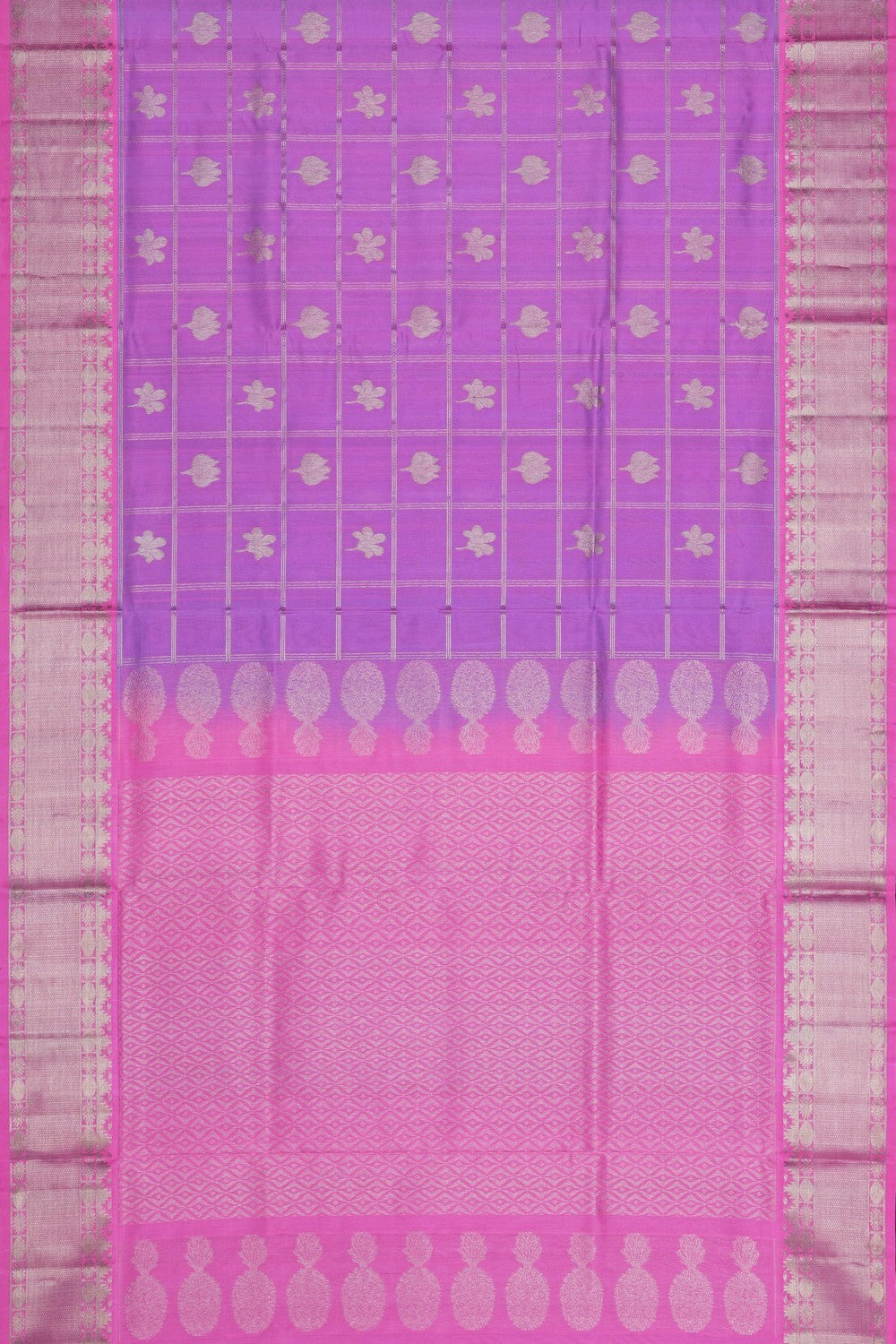 Image of Purple Venkatagiri Kattam Saree