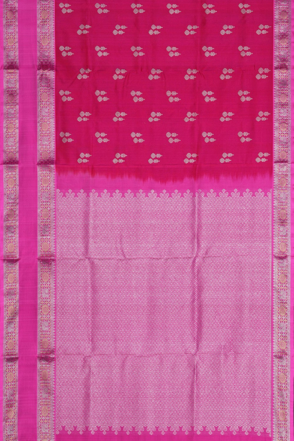 Image of Pink Venkatagiri Silk Saree