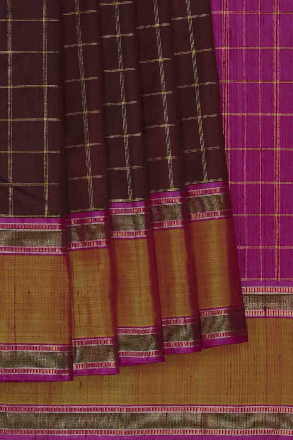 Image of Brown Arani Silk Saree