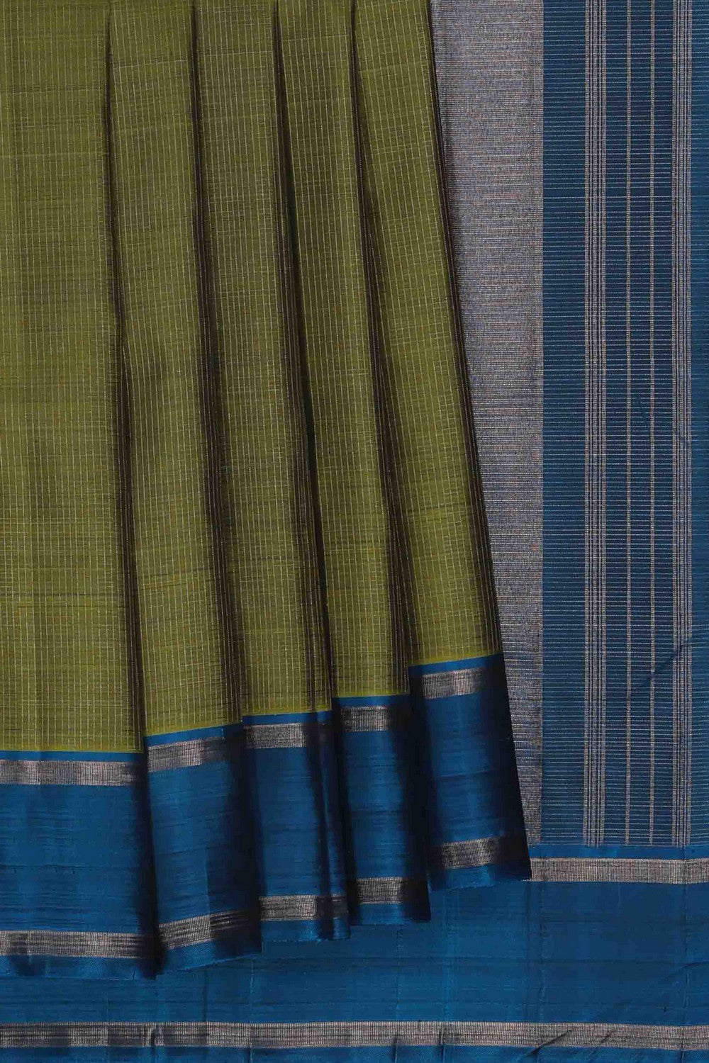 Image of Green Arani Silk Saree