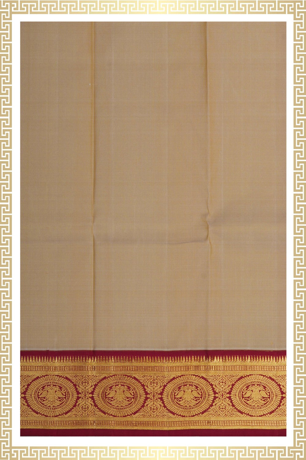 Image of Arani Silk Dhoti With Kanduva (8 X 4) 3 PCS Set