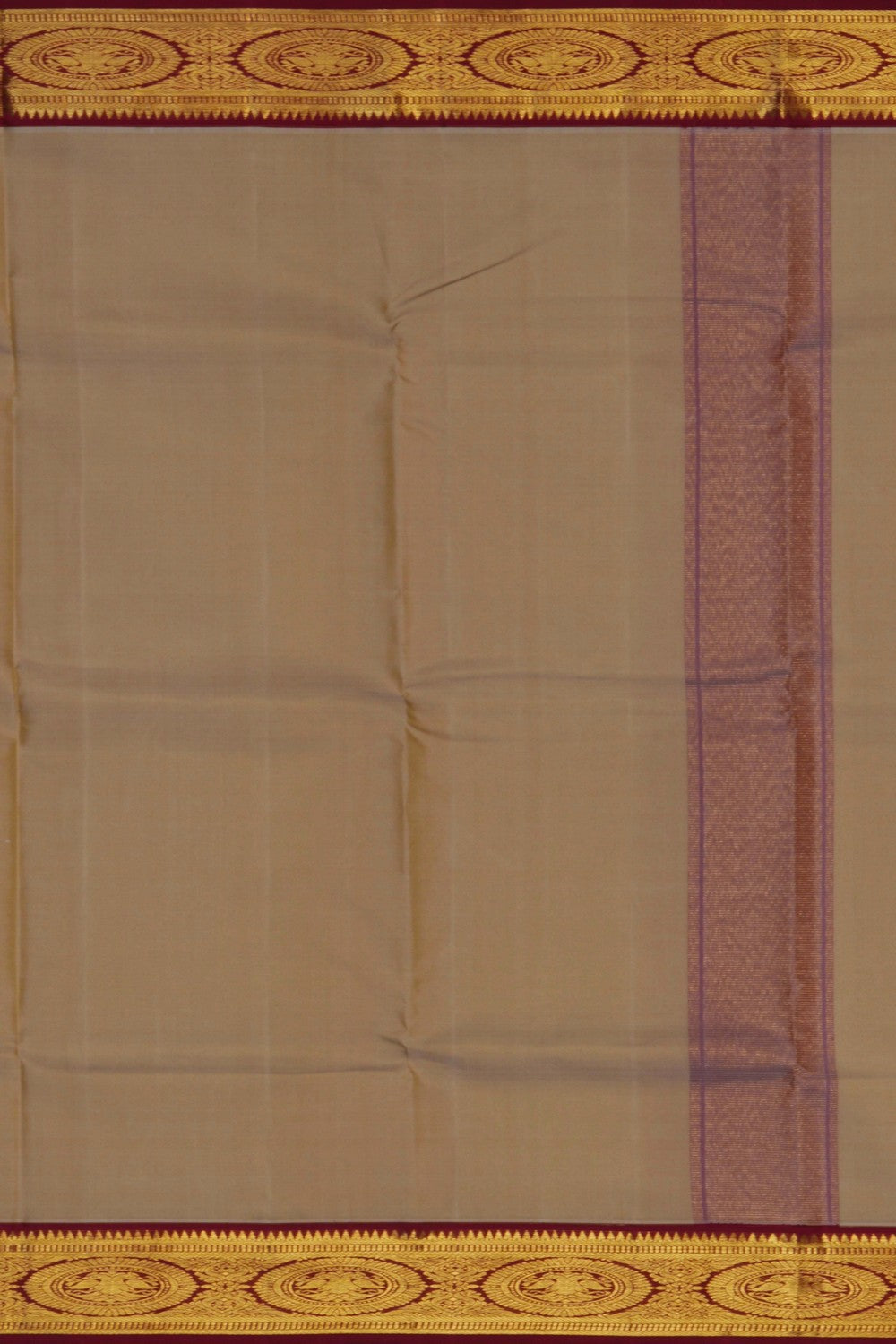 Image of Arani Silk Dhoti With Kanduva (8 X 4) 3 PCS Set