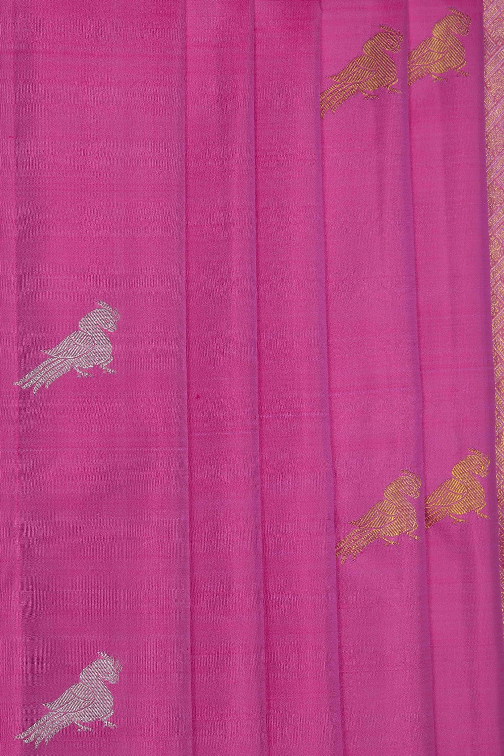 Image of Lotus Pink Arani Silk Saree