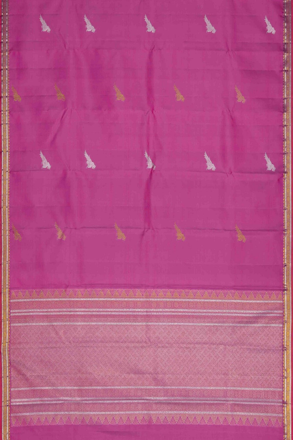Image of Lotus Pink Arani Silk Saree