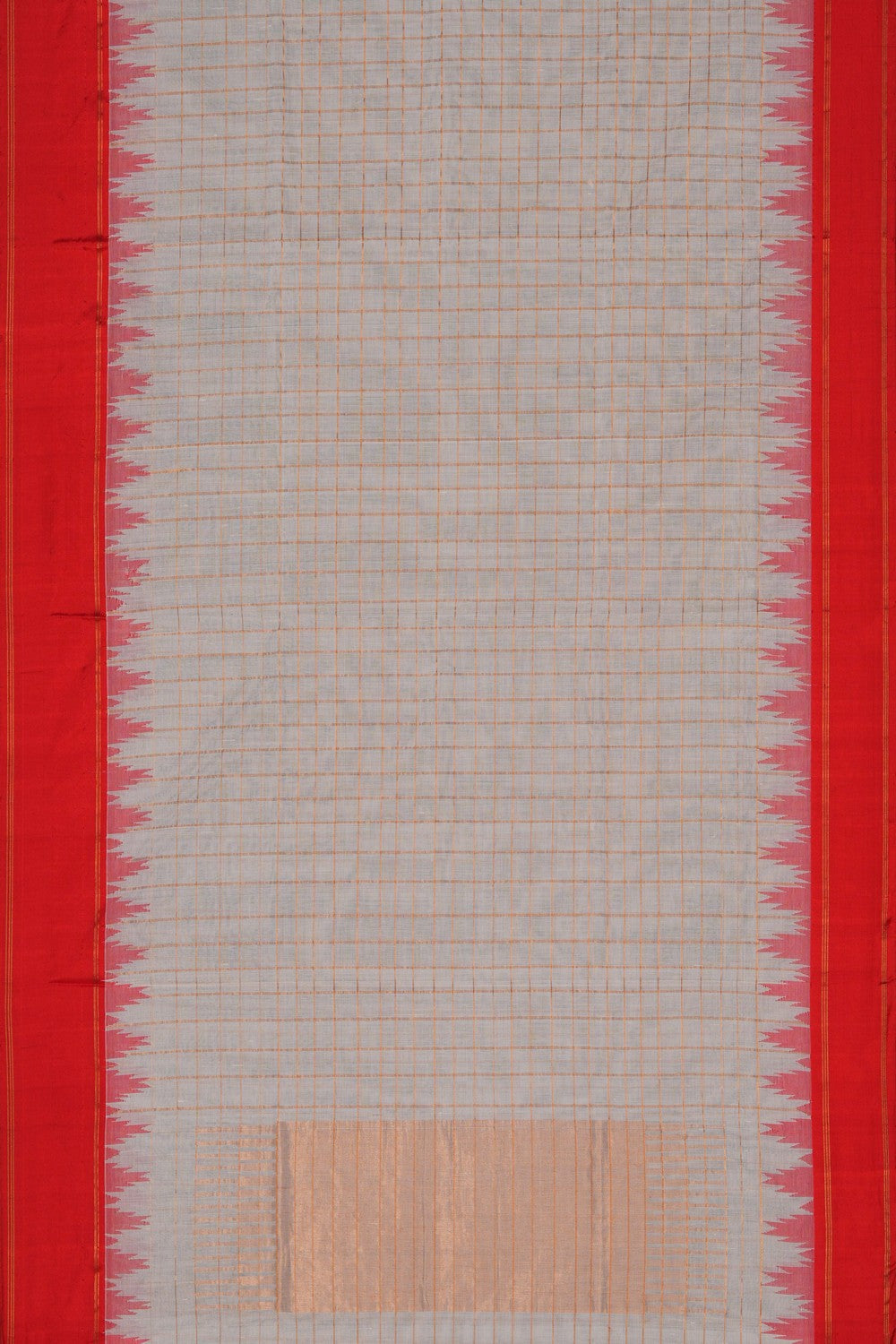 Image of Ponduru Cotton Off-White Saree