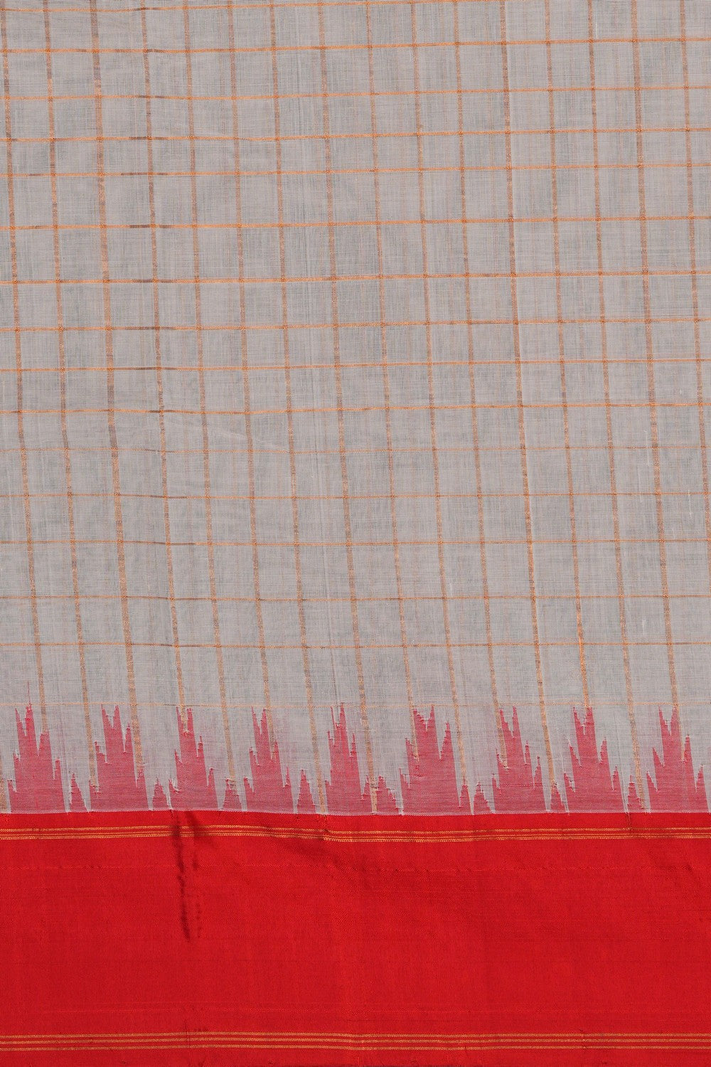 Image of Ponduru Cotton Off-White Saree