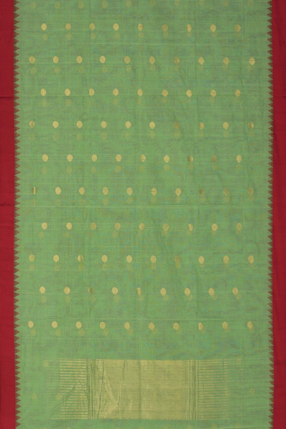 Image of Ponduru Cotton Green Saree