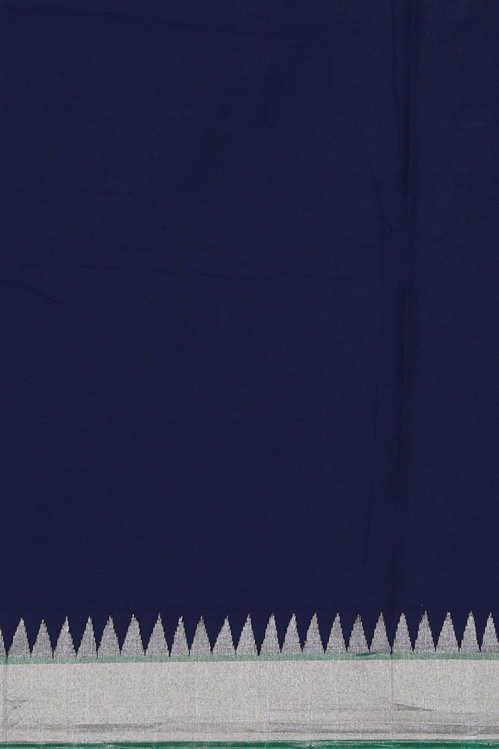 Image of Ponduru Cotton Navy Blue Saree