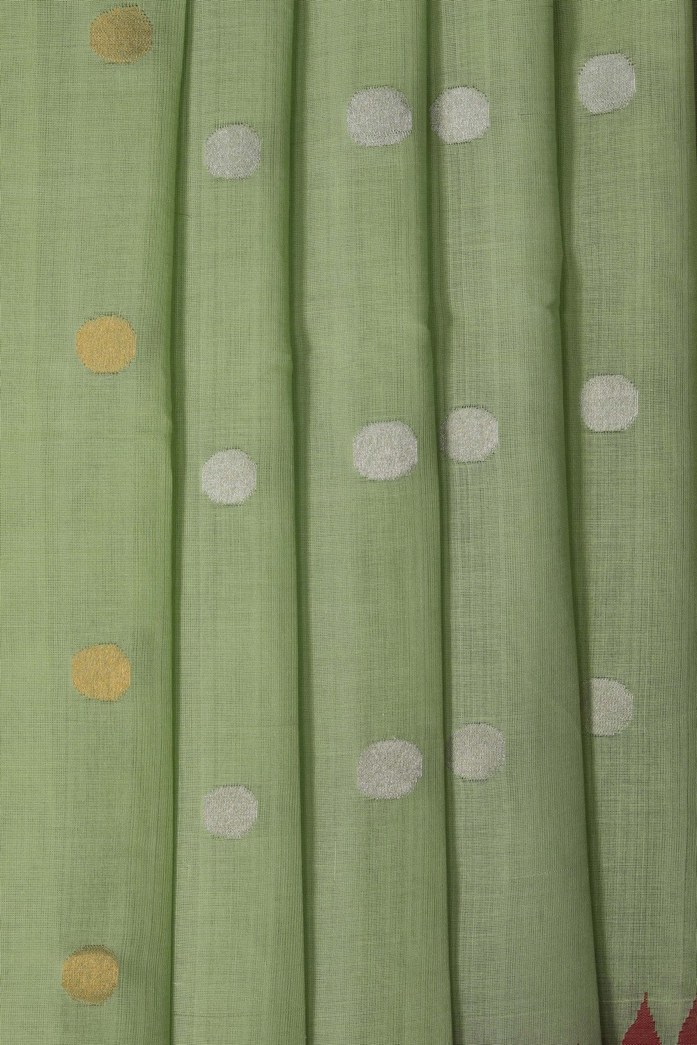 Image of Ponduru Cotton Green Saree