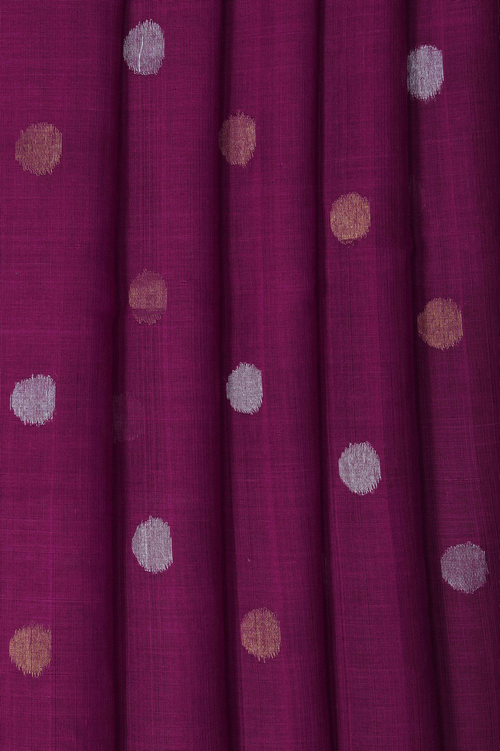 Image of Ponduru Cotton Plum Pink Saree