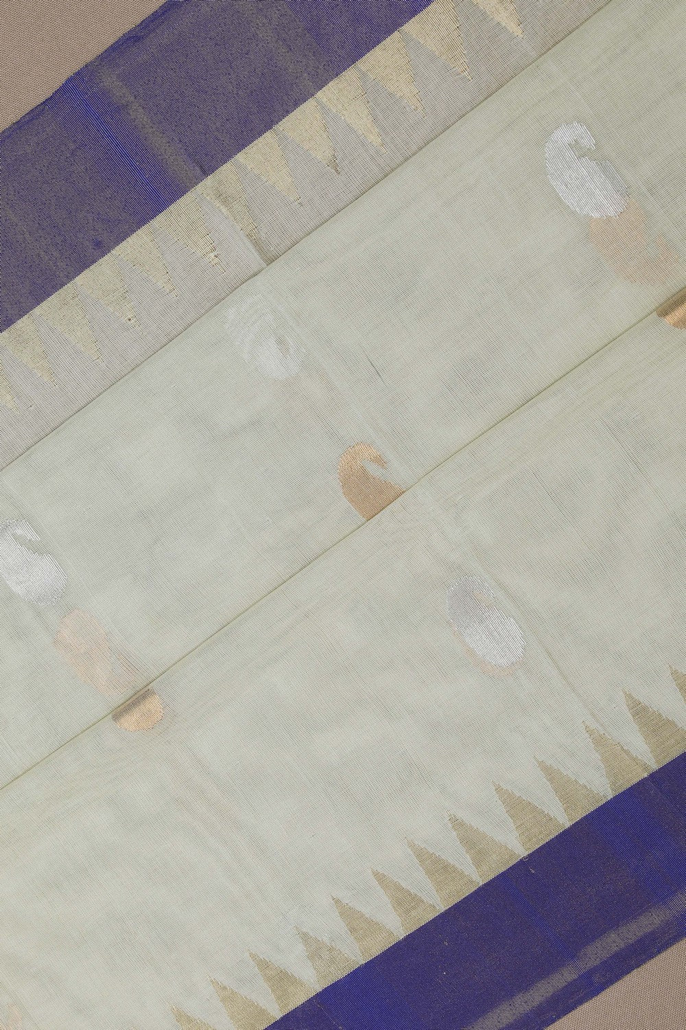 Image of Ponduru Cotton Pista-Green Saree