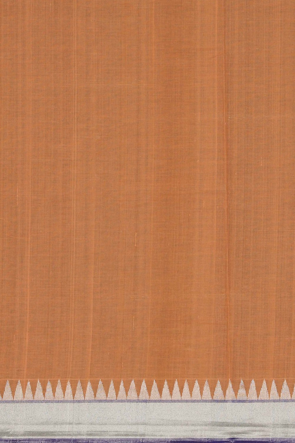 Image of Ponduru Cotton Coral-Orange Saree