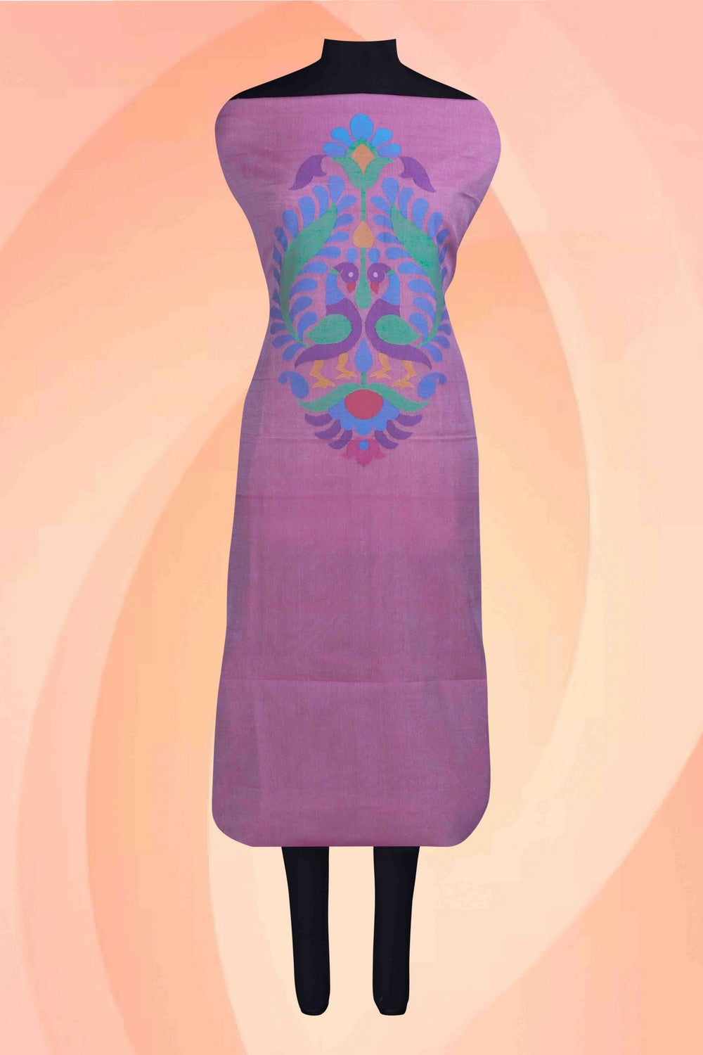 Image of Ponduru handspun handwoven cotton Kurta Fabric (1 Pcs)