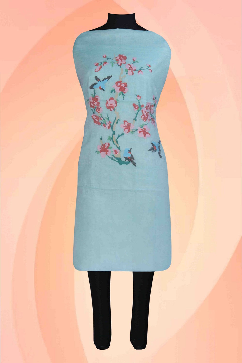 Image of Ponduru handspun handwoven cotton Kurta Fabric (1 Pcs)