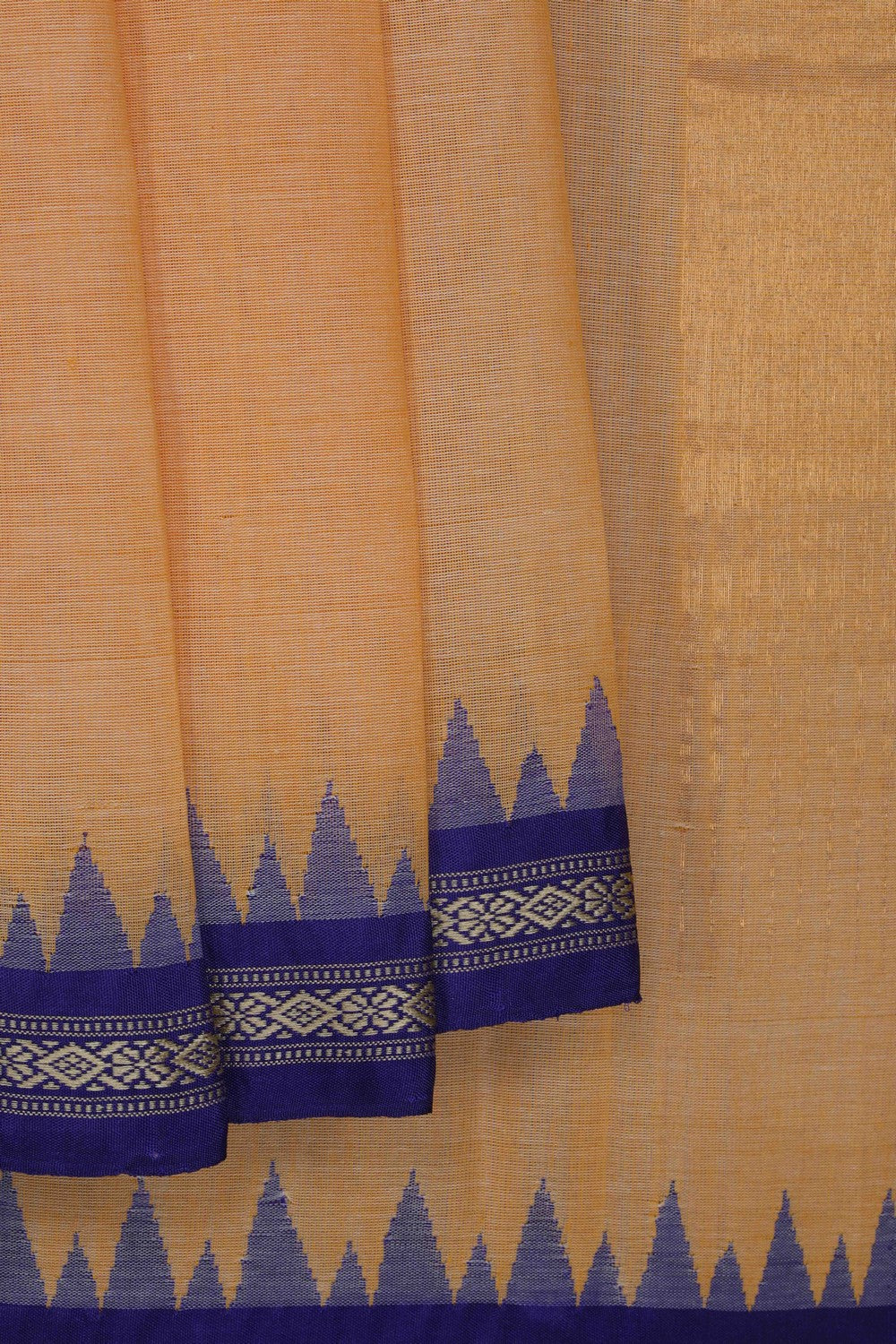 Image of Ponduru Cotton Peach Saree