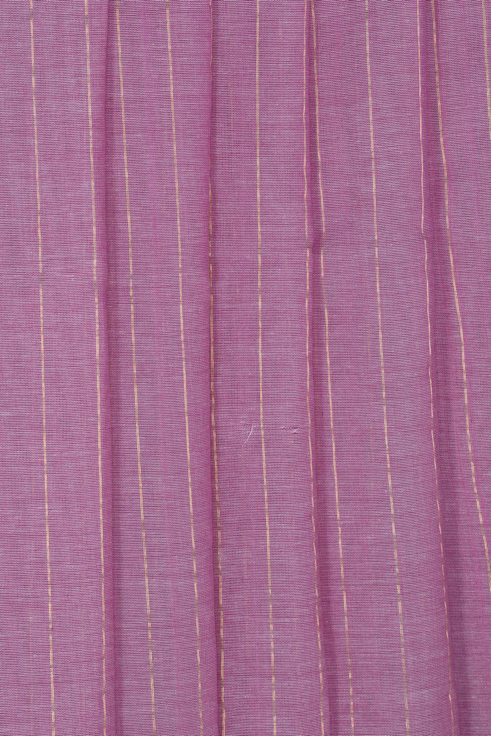 Image of Ponduru Cotton Lavender-Pink Saree