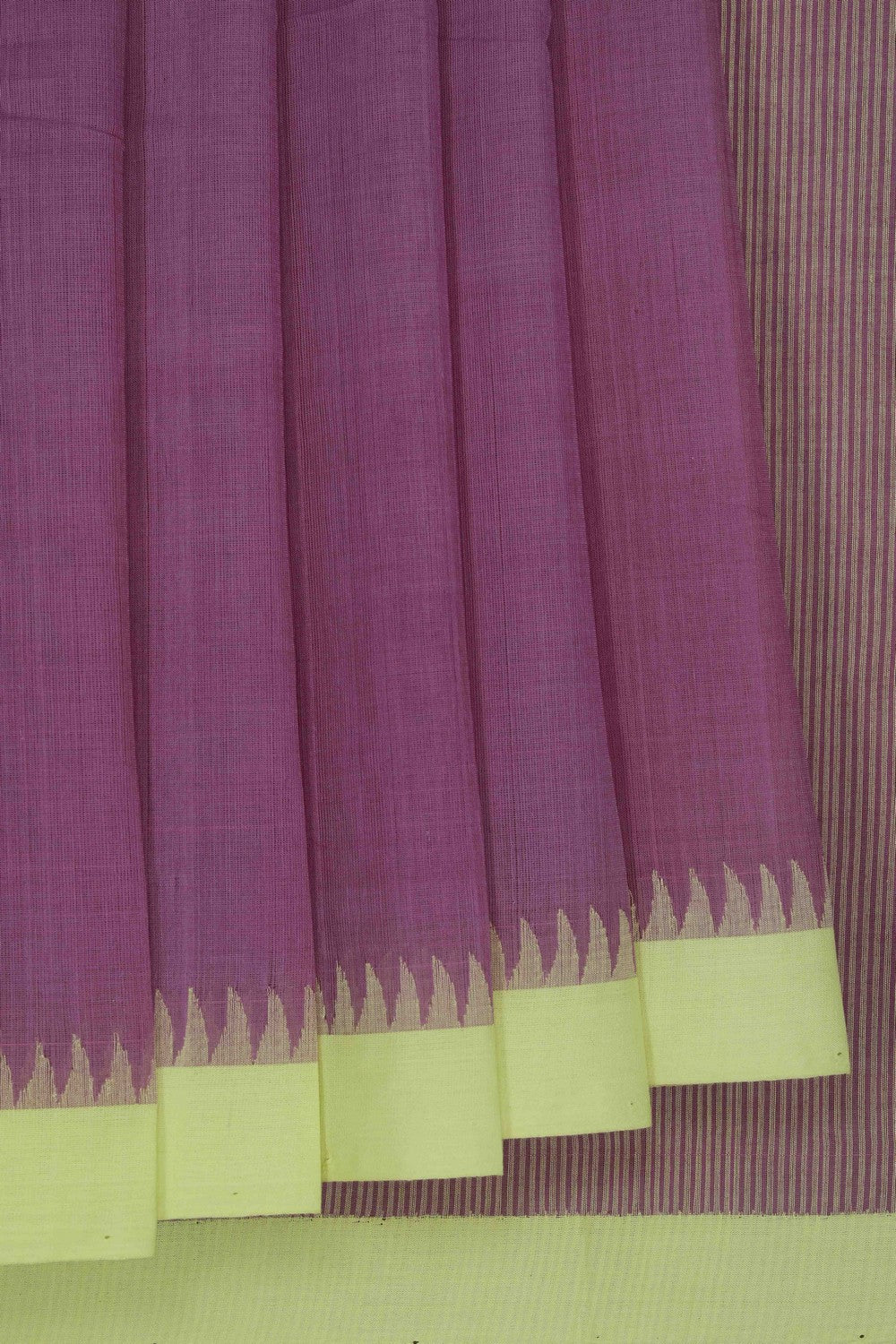 Image of Ponduru Cotton Purple Saree