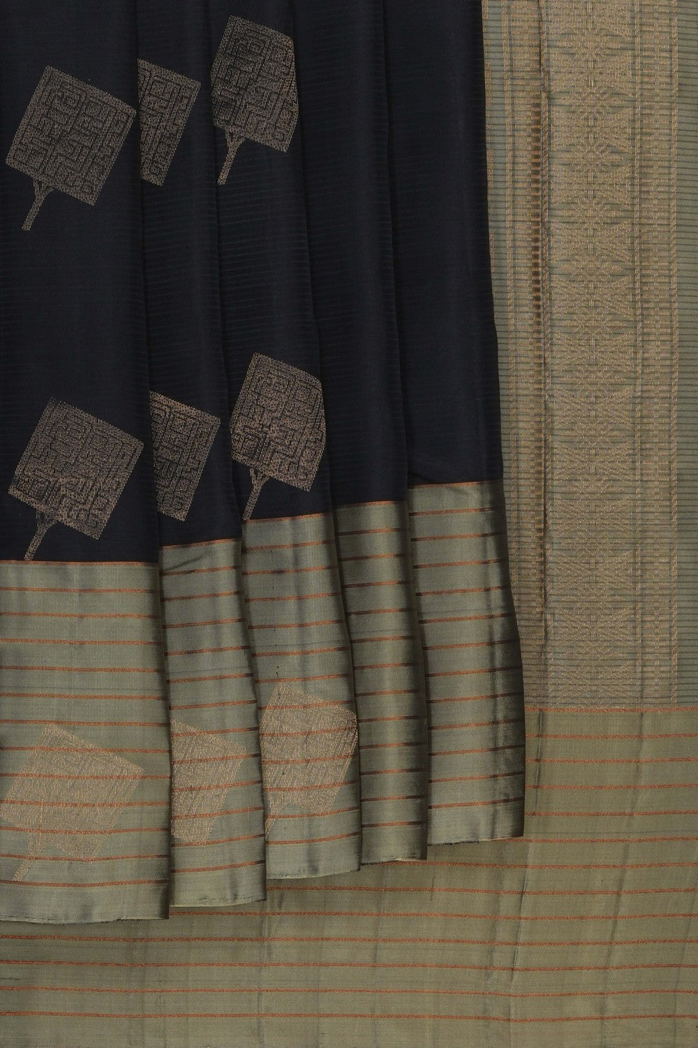 Image of Black South Silk Saree