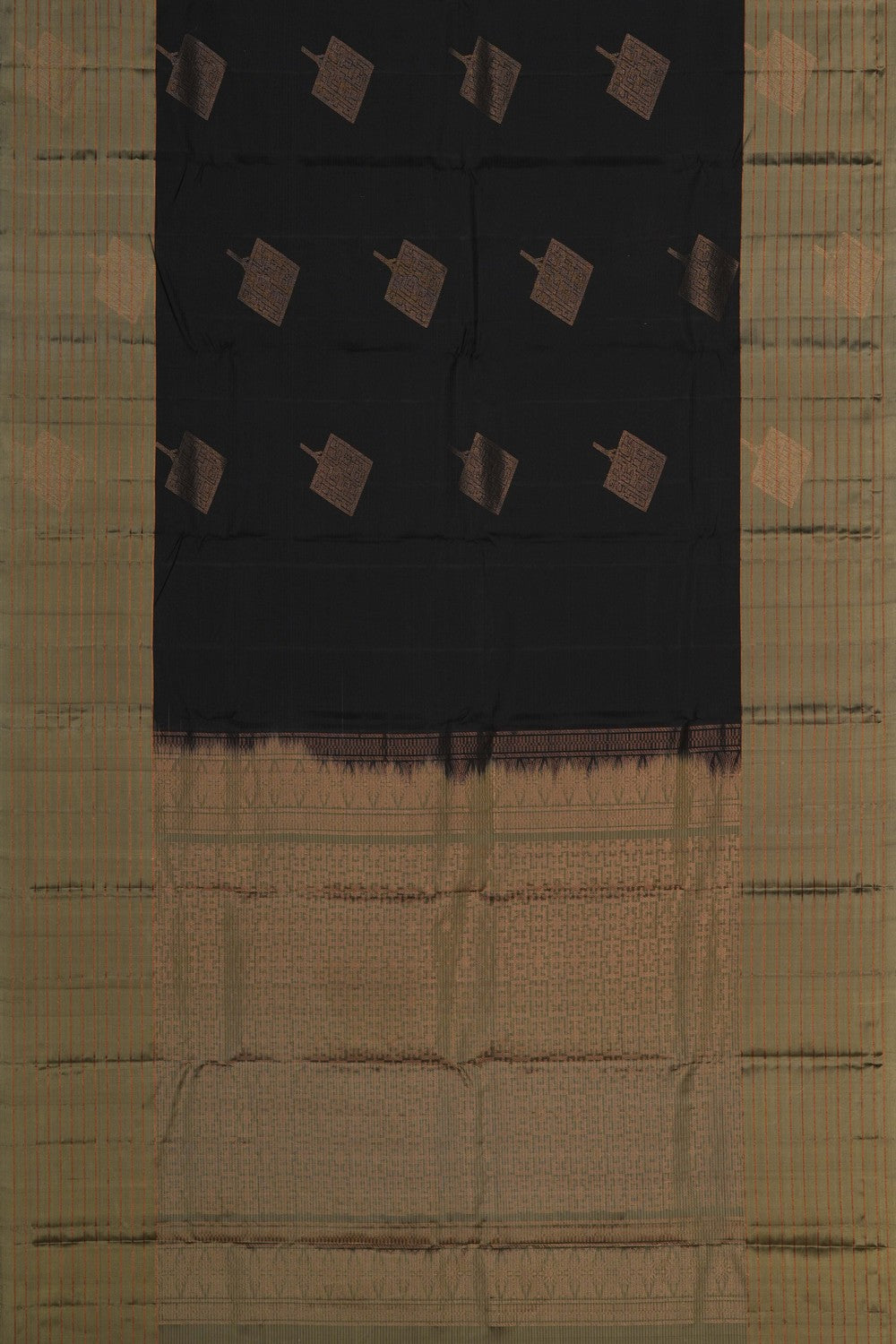 Image of Black South Silk Saree