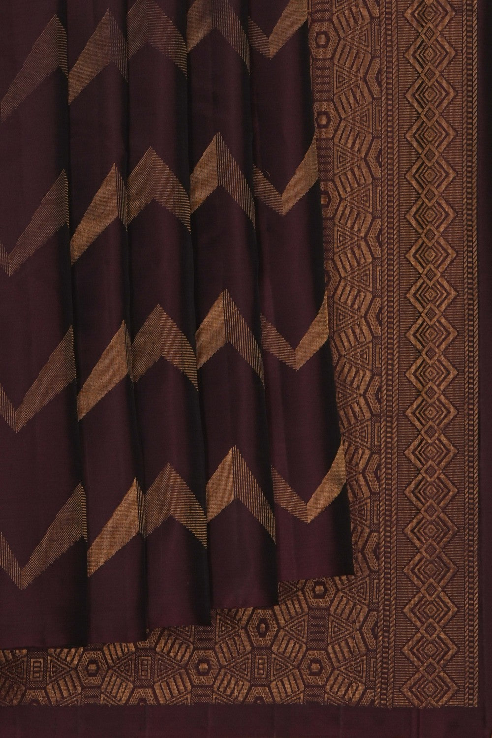 Image of Brown South Silk Saree
