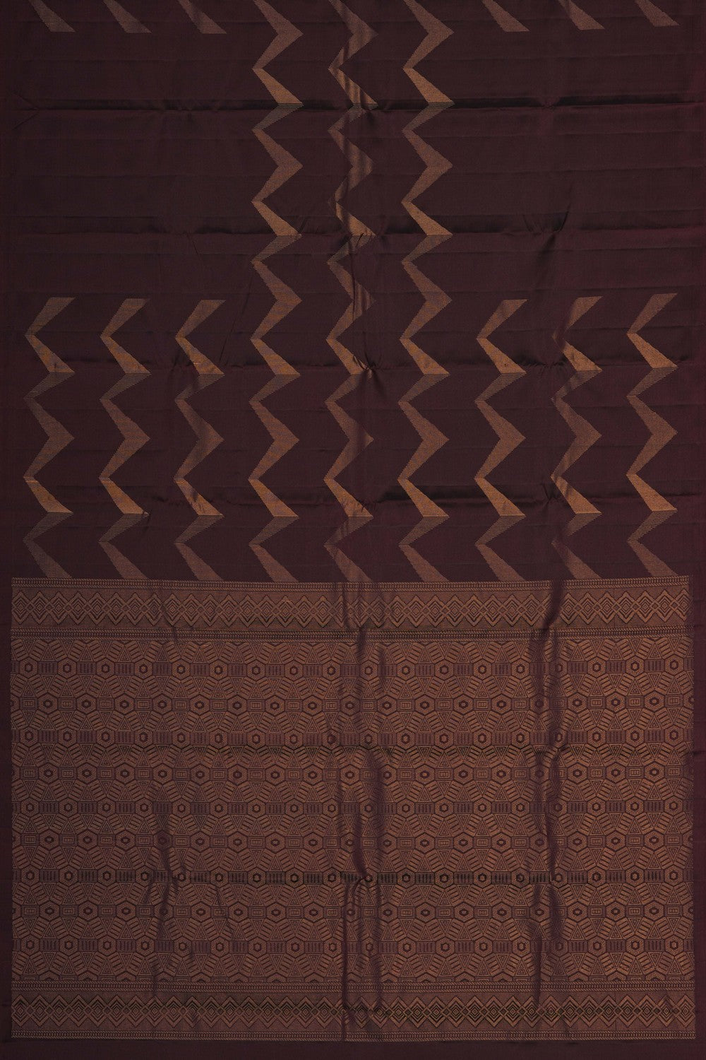 Image of Brown South Silk Saree