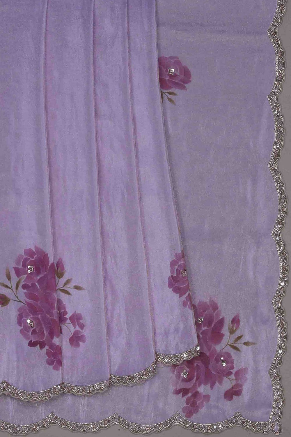 Image of Shimmering Tissue Silk Saree