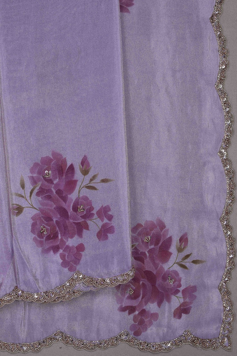 Image of Shimmering Tissue Silk Saree