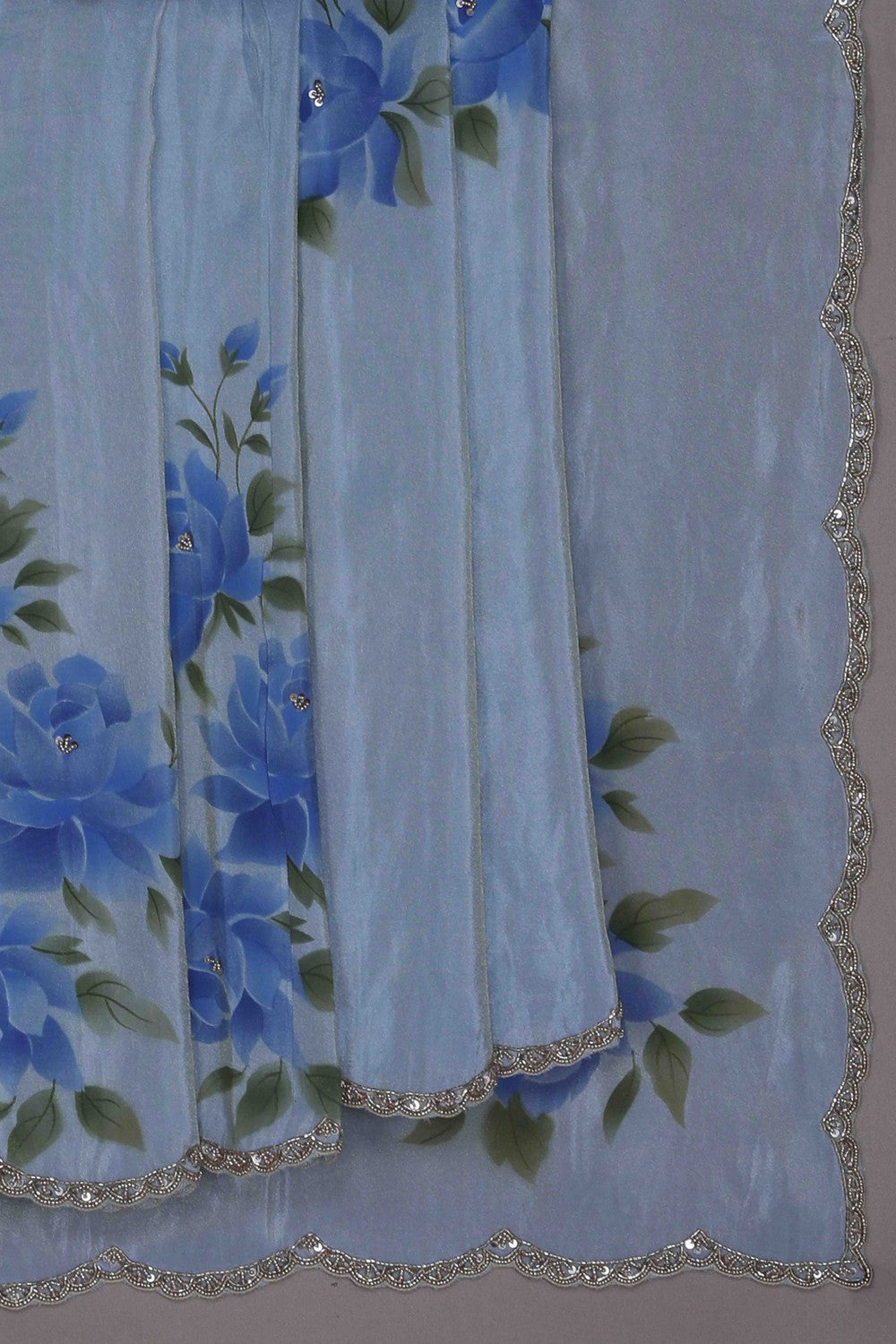 Image of Shimmering Tissue Silk Saree