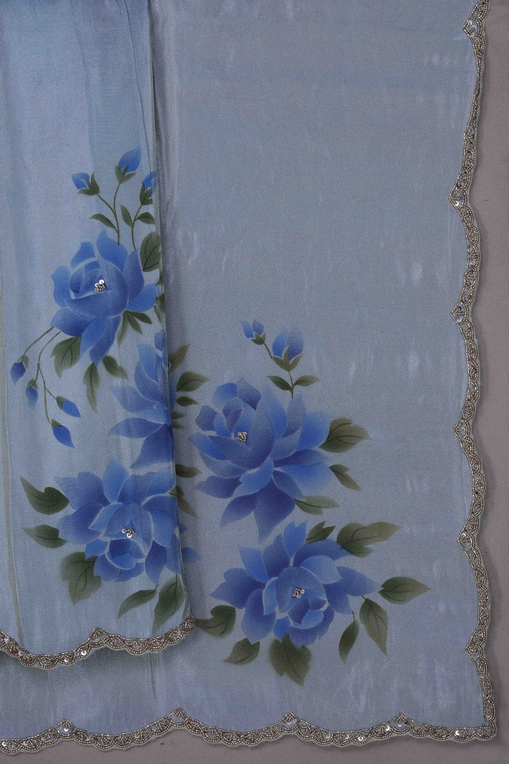 Image of Shimmering Tissue Silk Saree