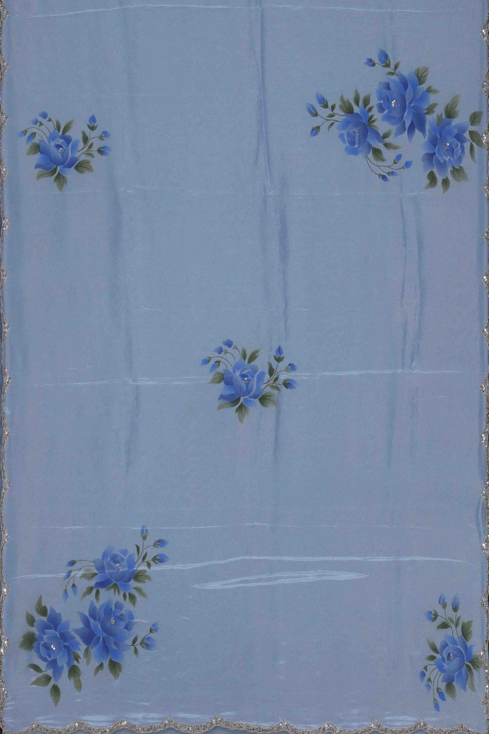 Image of Shimmering Tissue Silk Saree