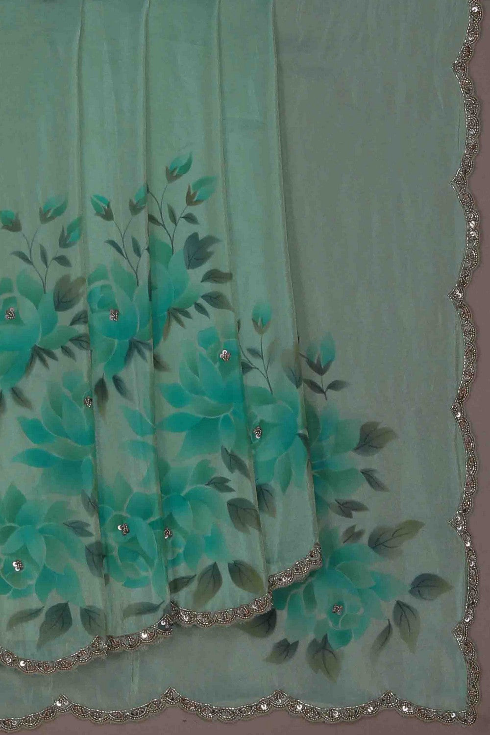 Image of Shimmering Tissue Silk Saree