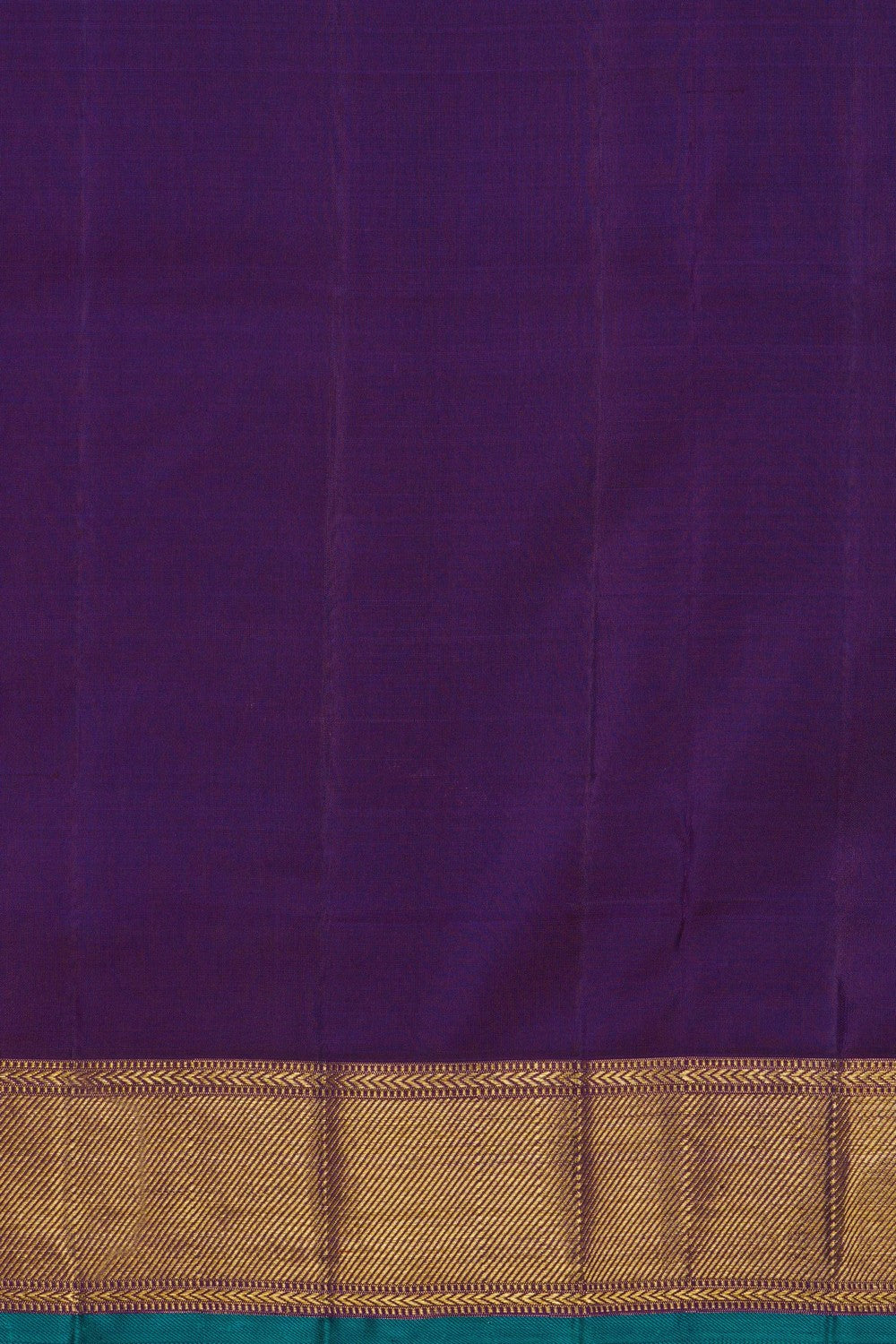 Image of Violet Kanjivaram Silk Brocade Saree