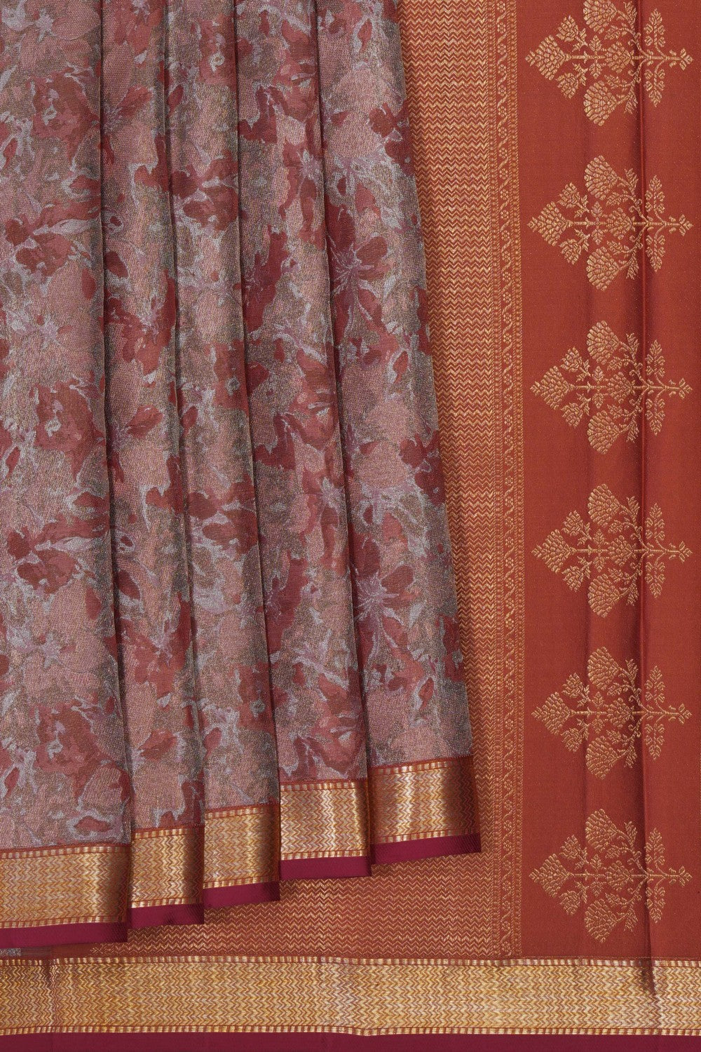 Image of A Blooming Floral Arani Silk Saree