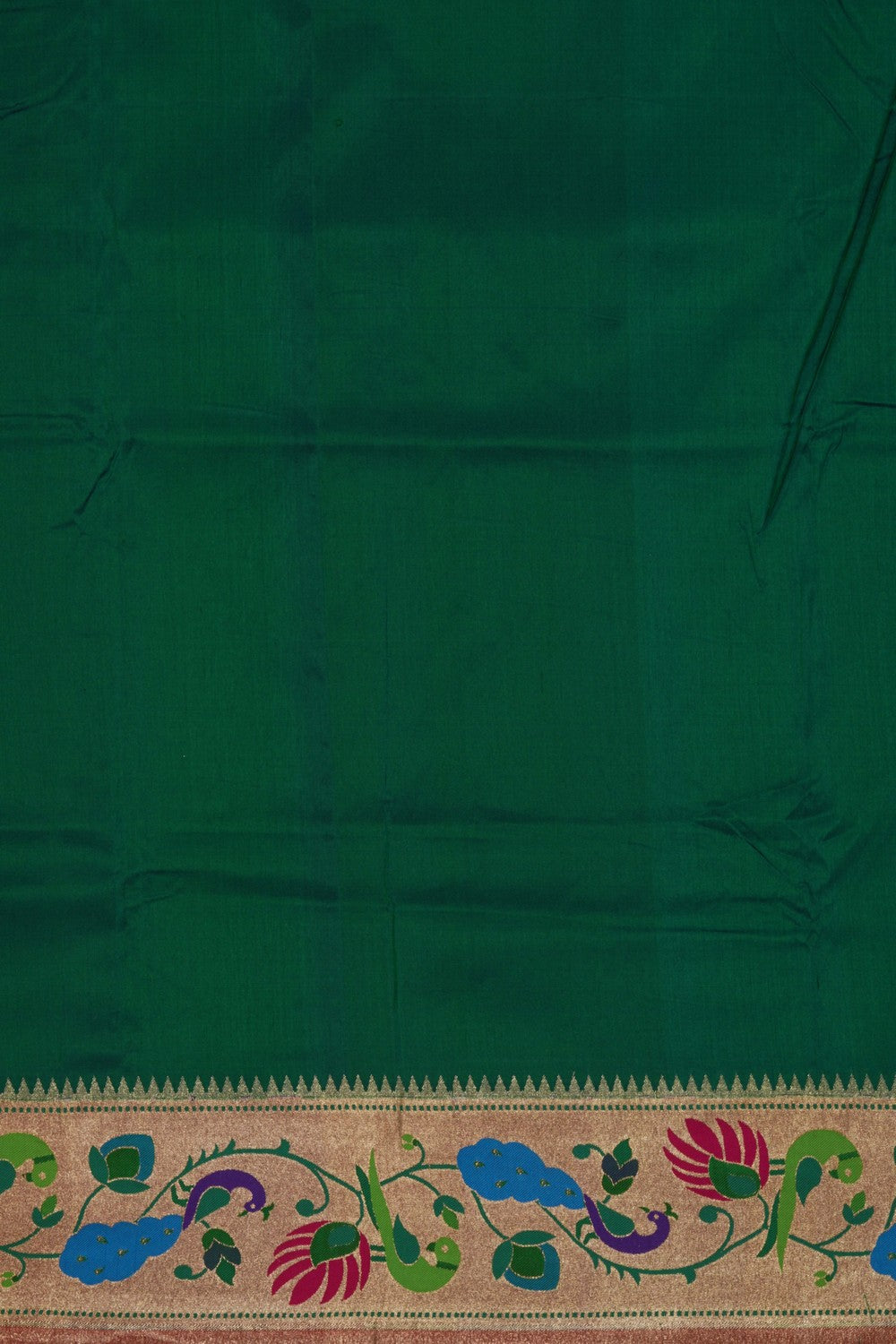 Image of Green Paithani Silk Saree