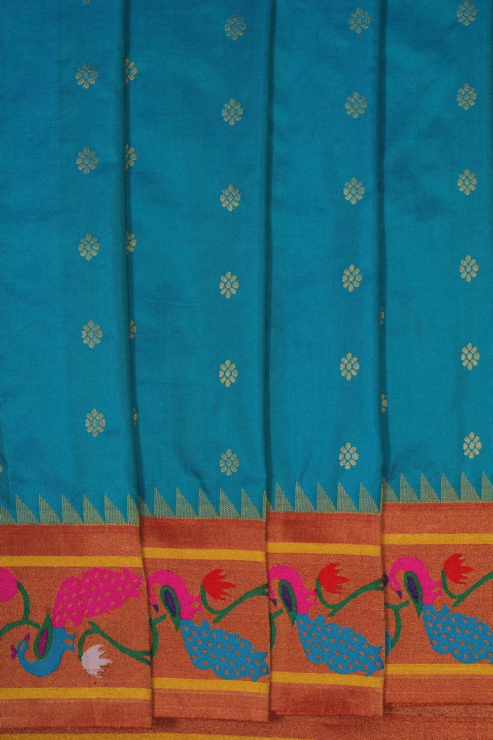 Image of Blue Paithani Silk Saree