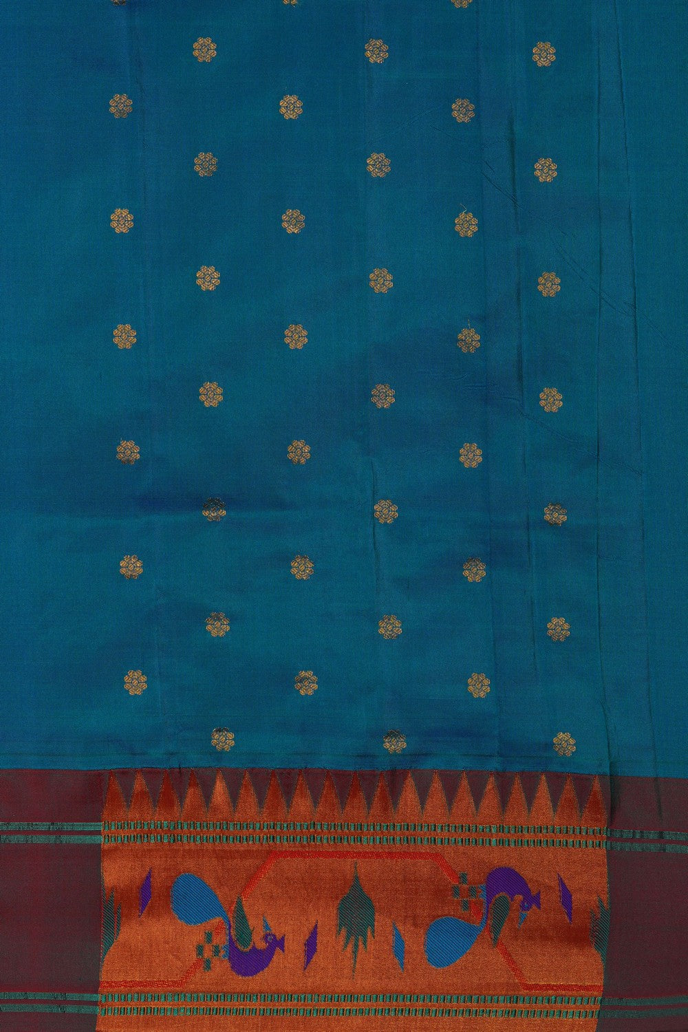 Image of Blue Paithani Silk Saree