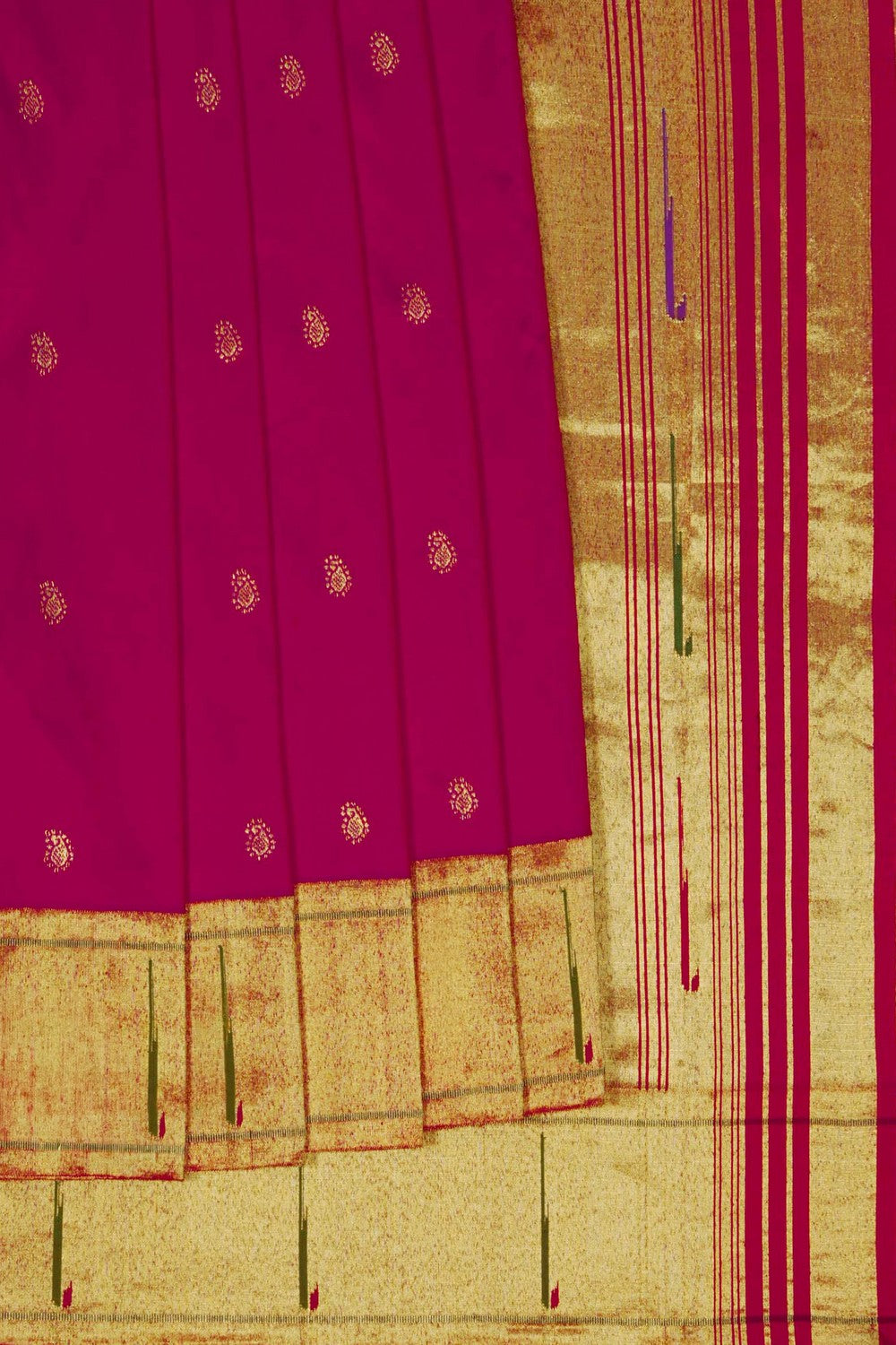 Image of Pink Paithani Silk Saree