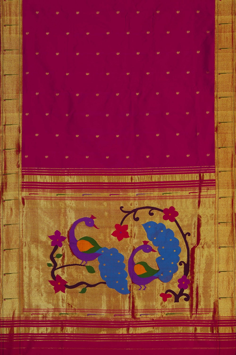 Image of Pink Paithani Silk Saree