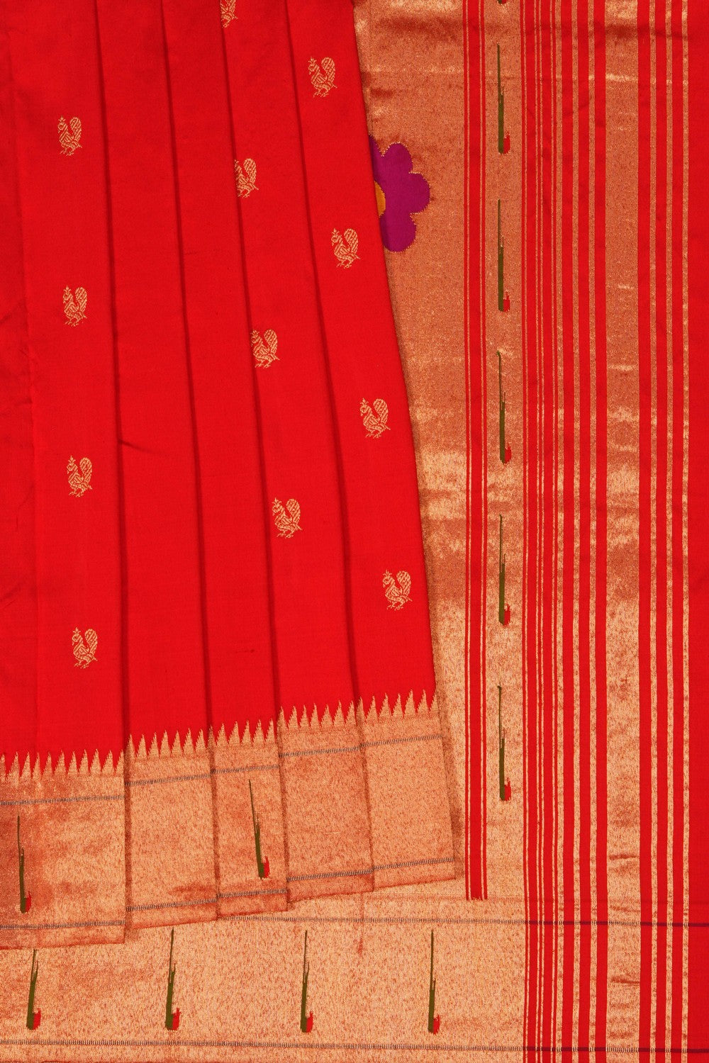 Image of Red Paithani Silk Saree